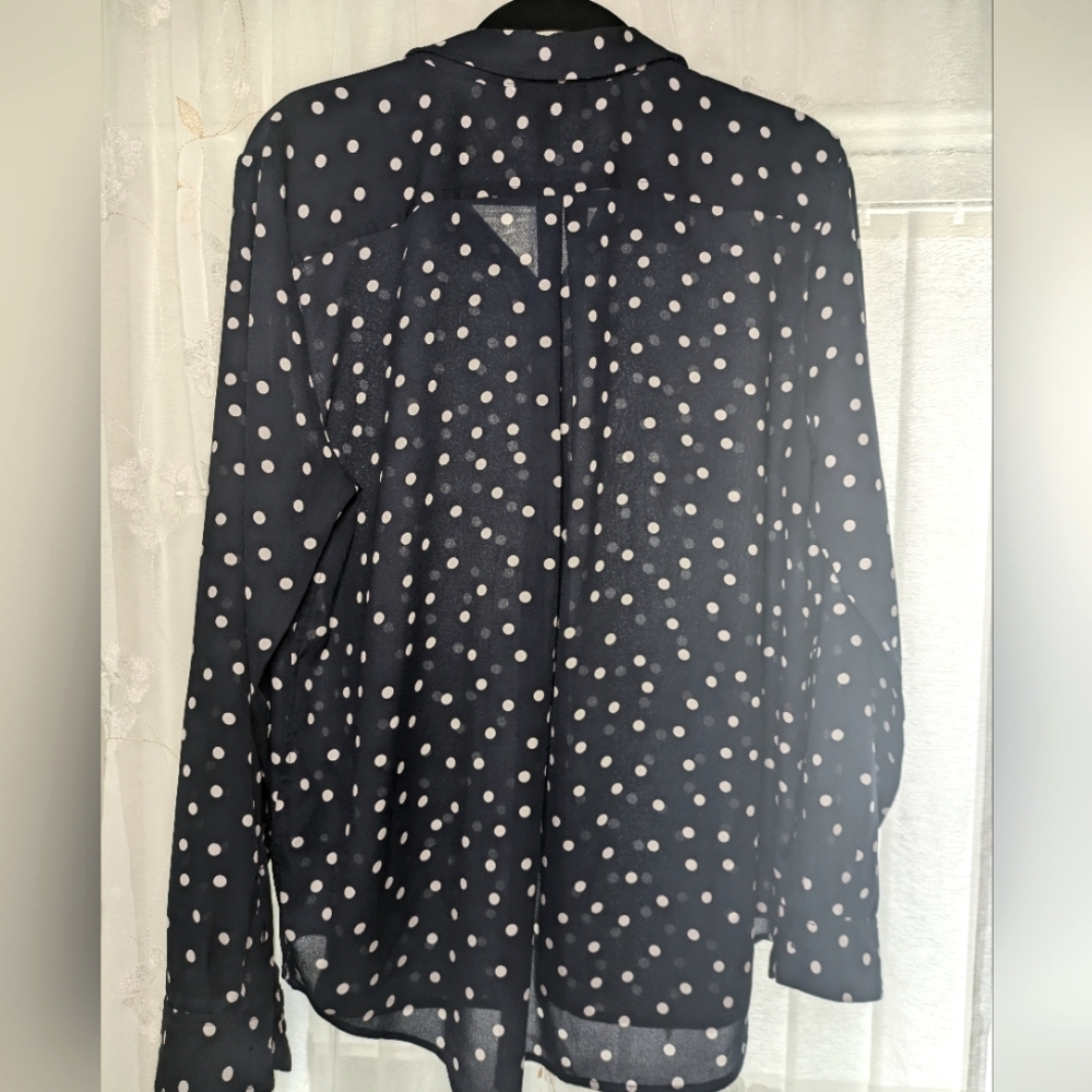 Navy Blue Women's Button Down